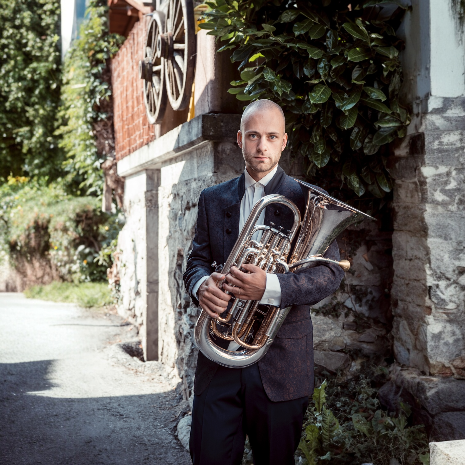 Glenn Van Looy Geneva Instruments Artist with GVL Cardinal Euphonium