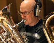 John Storey Geneva Instruments Artist playing Cardinal Euphonium